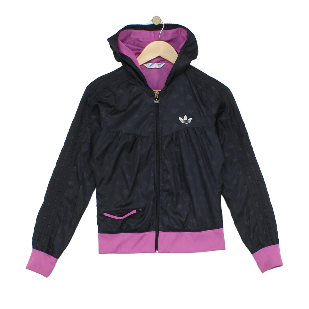Womens Track Jacket Hooded Full Zip