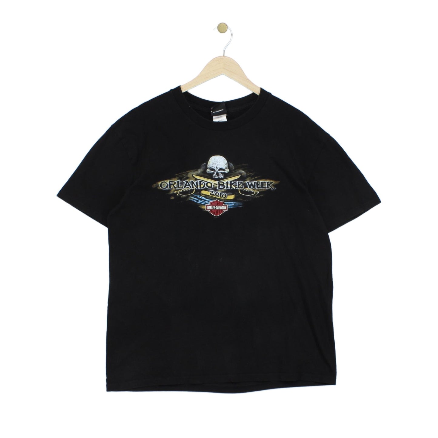 Mens T-Shirt  Biker Graphic Skull