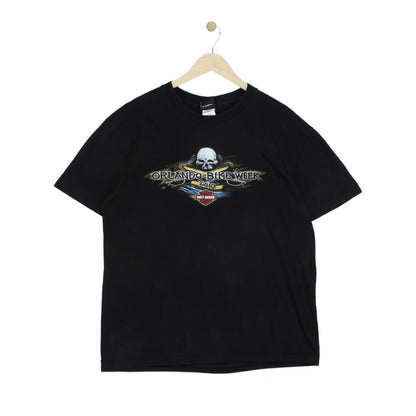 Mens T-Shirt  Biker Graphic Skull