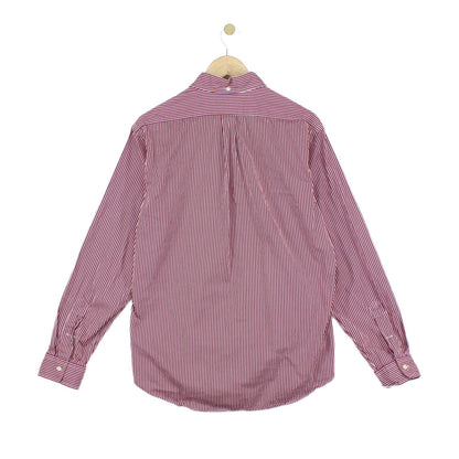 Mens Striped Shirt Slim Fit Button Down