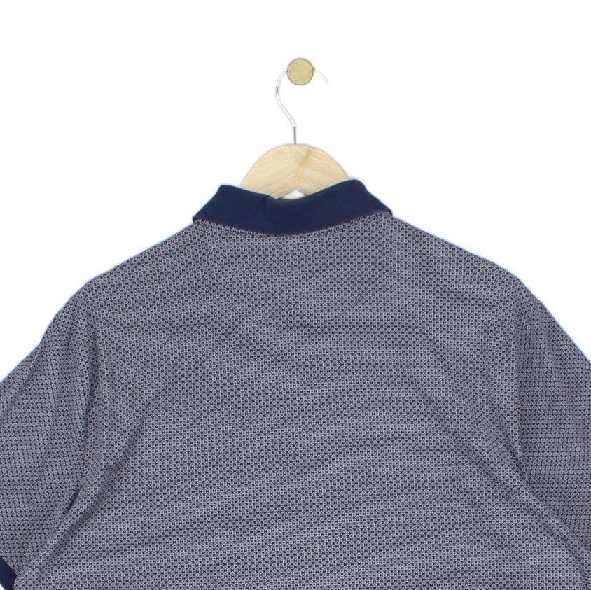 Mens Patterned Polo Shirt Short Sleeve