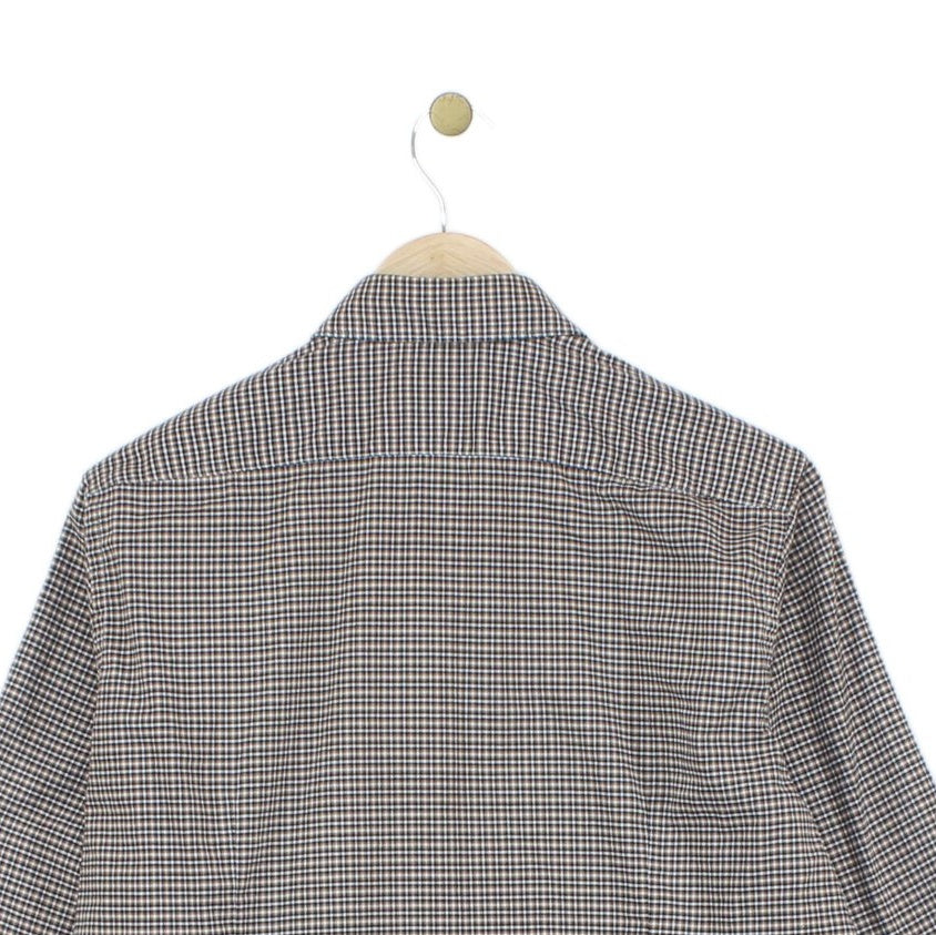 Mens Check Shirt Long Sleeve Regular Fit