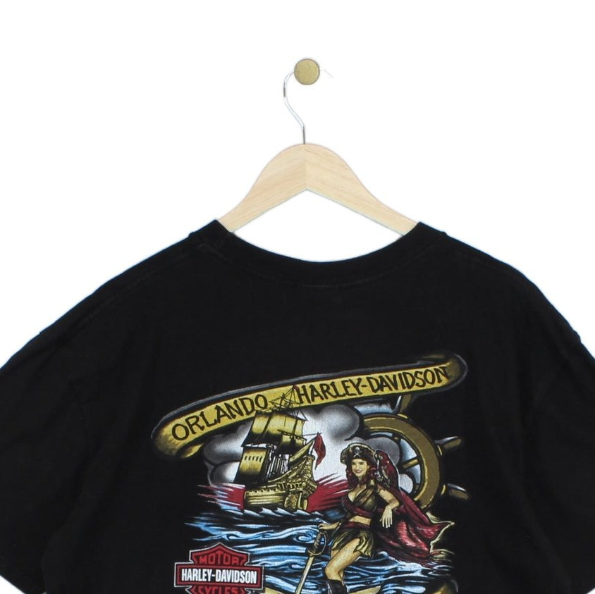 Mens T-Shirt  Biker Graphic Skull