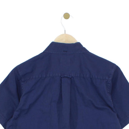 Mens Shirt Short Sleeve Button Up Logo