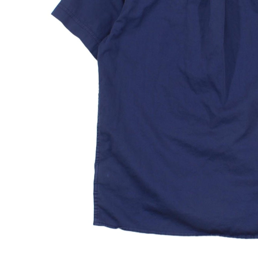 Mens Shirt Short Sleeve Button Up Logo
