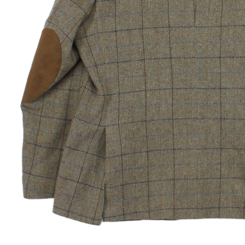 Mens Tweed Blazer Check Wool