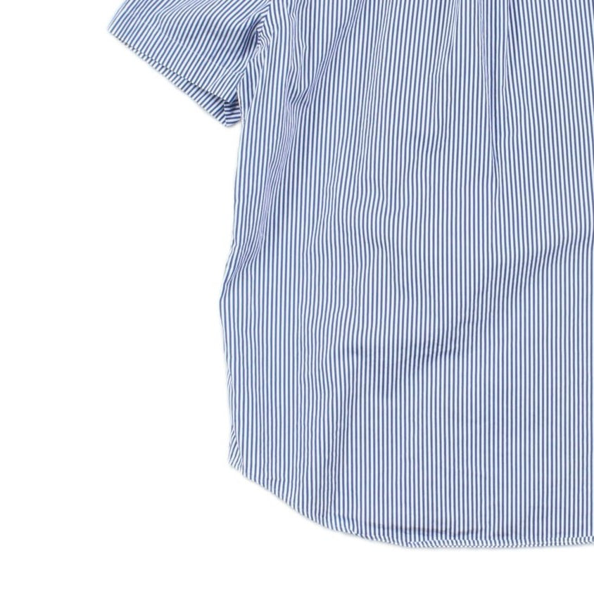 Mens Striped Shirt Short Sleeve Button Up Classic Fit