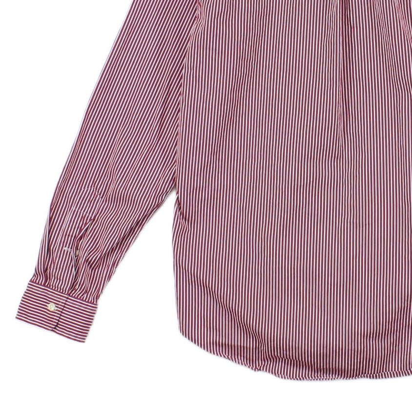 Mens Striped Shirt Slim Fit Button Down