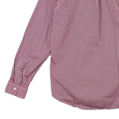 Mens Striped Shirt Slim Fit Button Down