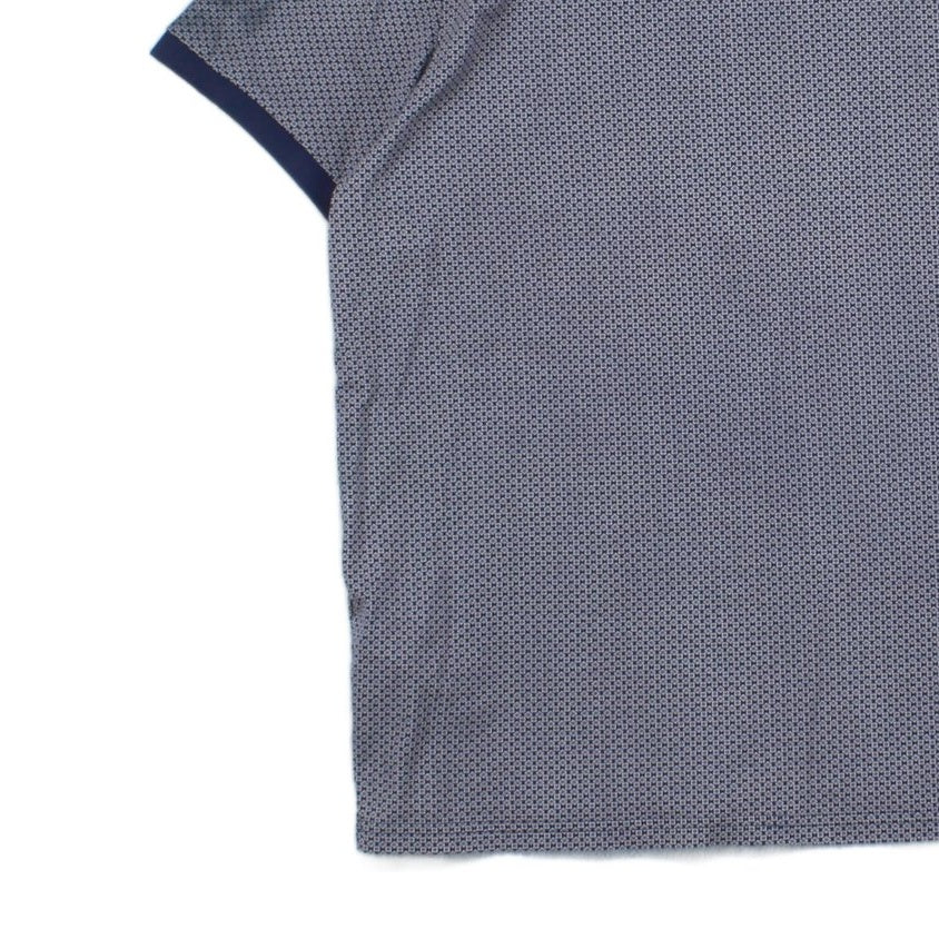 Mens Patterned Polo Shirt Short Sleeve