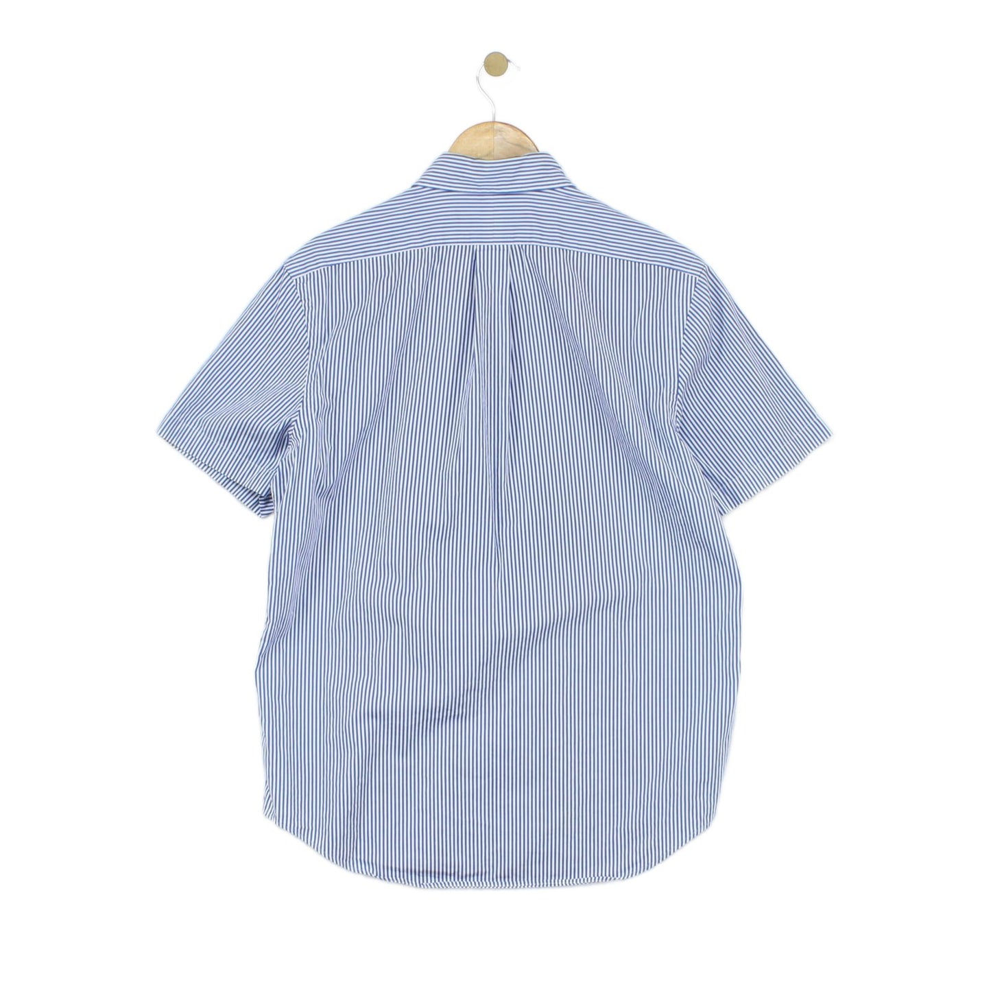 Mens Striped Shirt Short Sleeve Button Up Classic Fit