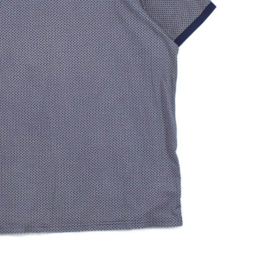 Mens Patterned Polo Shirt Short Sleeve