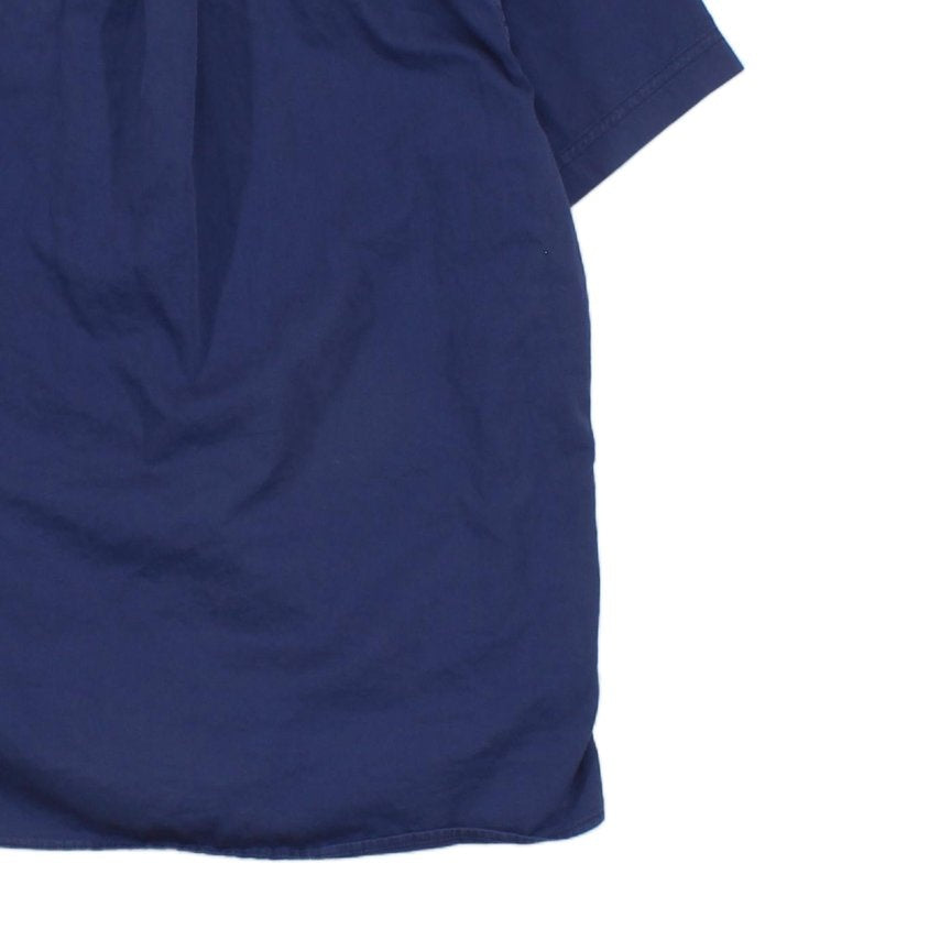Mens Shirt Short Sleeve Button Up Logo