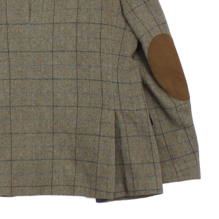 Mens Tweed Blazer Check Wool