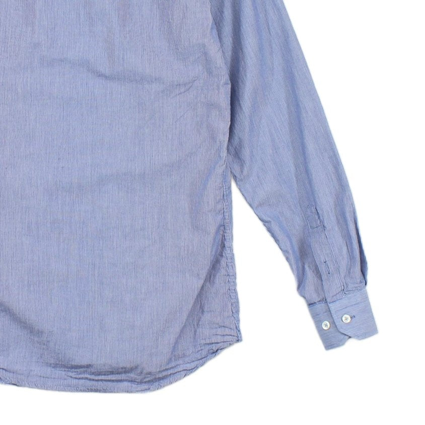 Mens Striped Shirt Long Sleeve Cotton