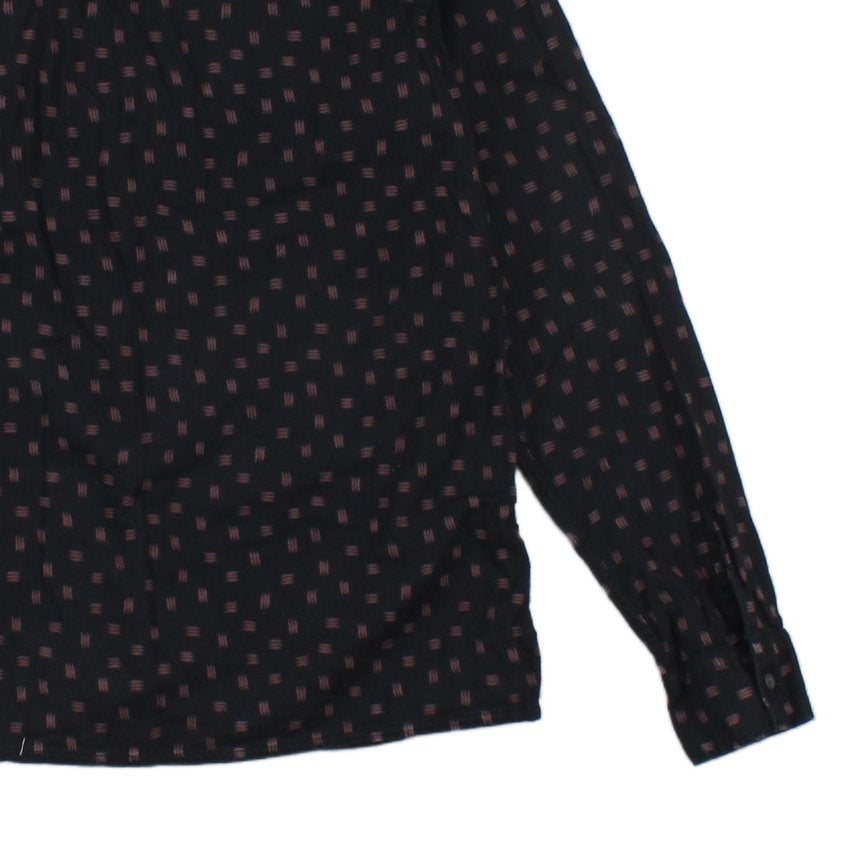 Mens Patterned Shirt Button Up Long Sleeve
