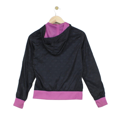 Womens Track Jacket Hooded Full Zip