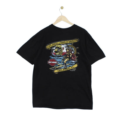 Mens T-Shirt  Biker Graphic Skull