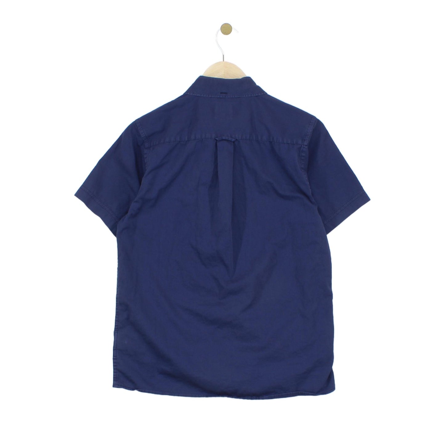 Mens Shirt Short Sleeve Button Up Logo