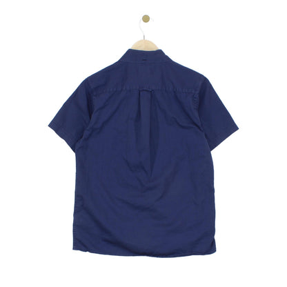 Mens Shirt Short Sleeve Button Up Logo