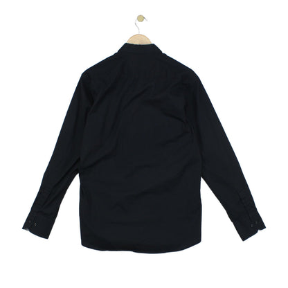 Mens Shirt Slim Fit Long Sleeve