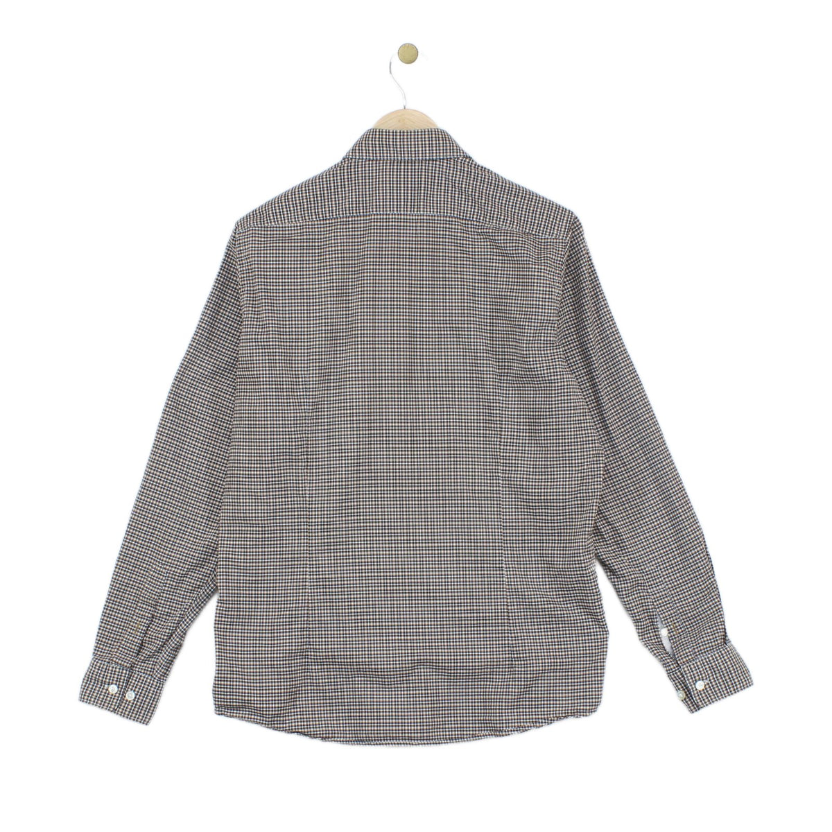 Mens Check Shirt Long Sleeve Regular Fit