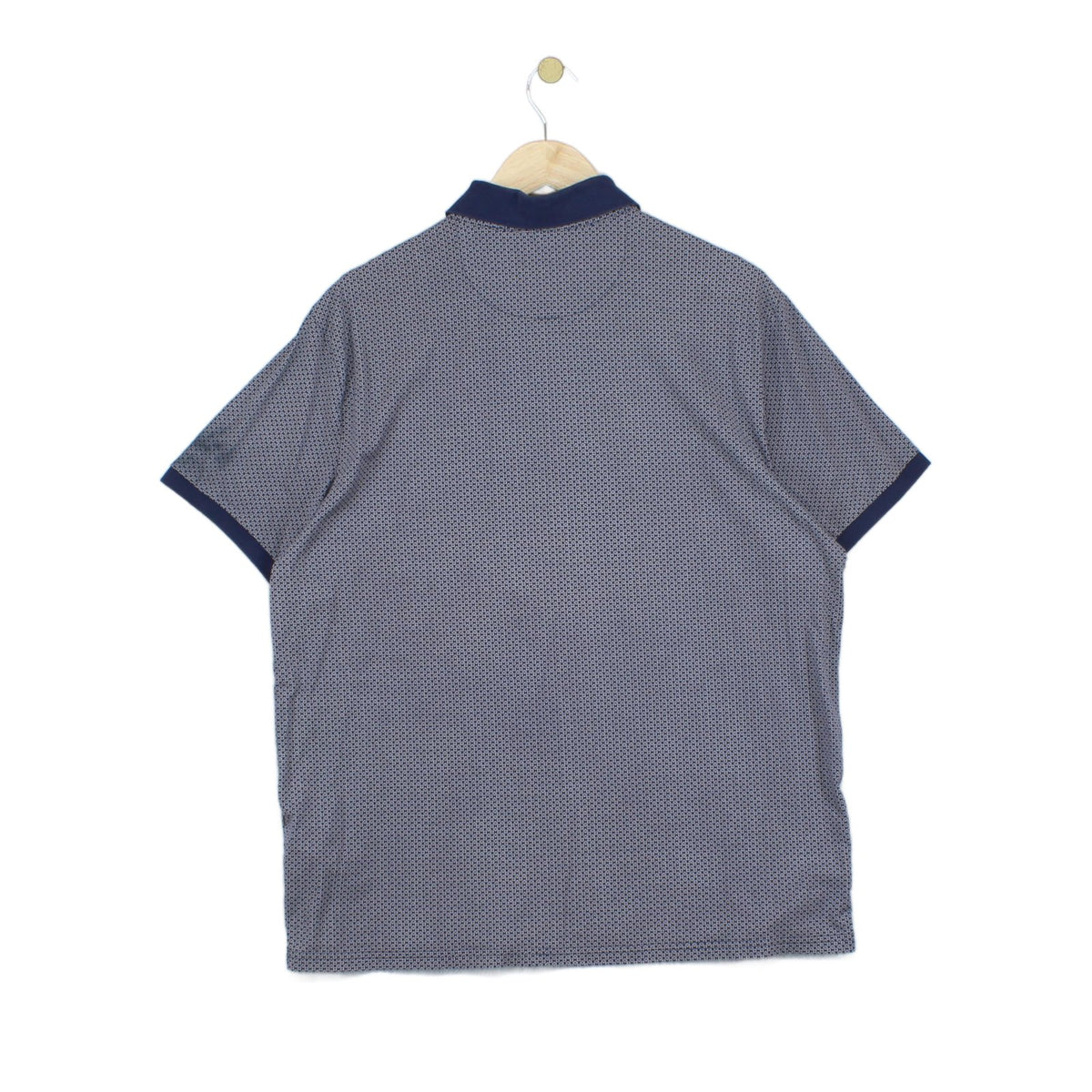 Mens Patterned Polo Shirt Short Sleeve