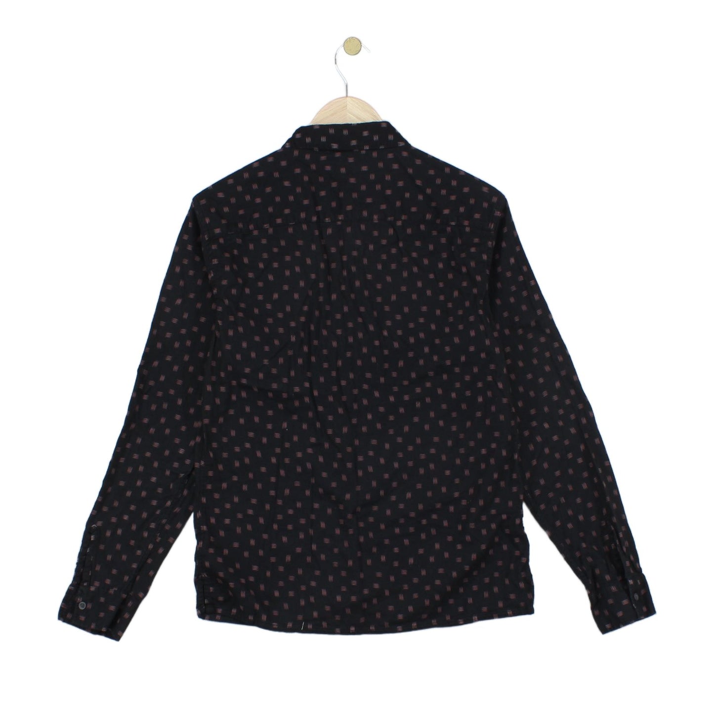 Mens Patterned Shirt Button Up Long Sleeve