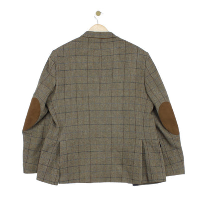 Mens Tweed Blazer Check Wool
