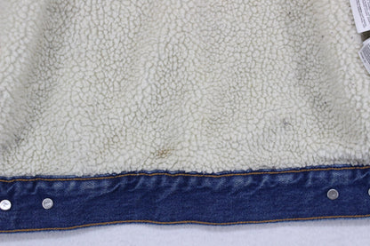 Womens Sherpa Denim Jacket Trucker Lined