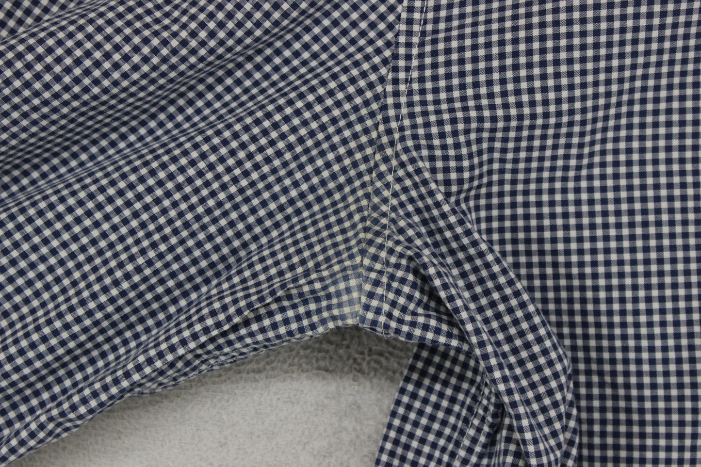 Mens Shirt Gingham Check 80S Casuals