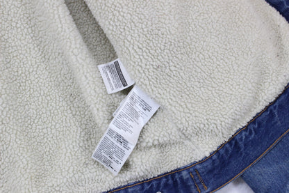 Womens Sherpa Denim Jacket Trucker Lined