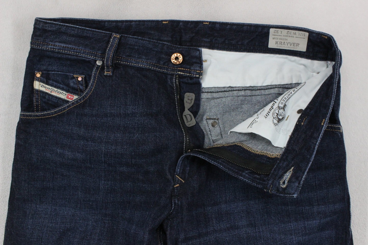 Mens Kyayver Jeans Denim Slim Carrot