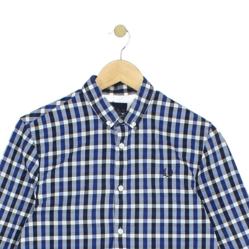 Mens Check Shirt Button Down Plaid