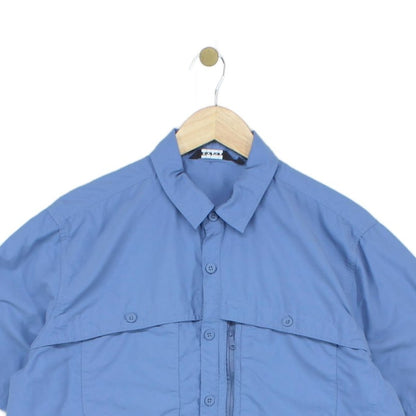 Mens Hiking Shirt Collared Casual Short Sleeve