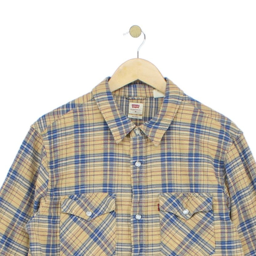 Mens Plaid Shirt Long Sleeve Relaxed