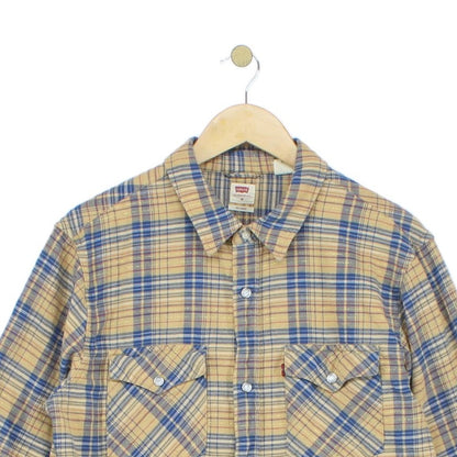 Mens Plaid Shirt Long Sleeve Relaxed