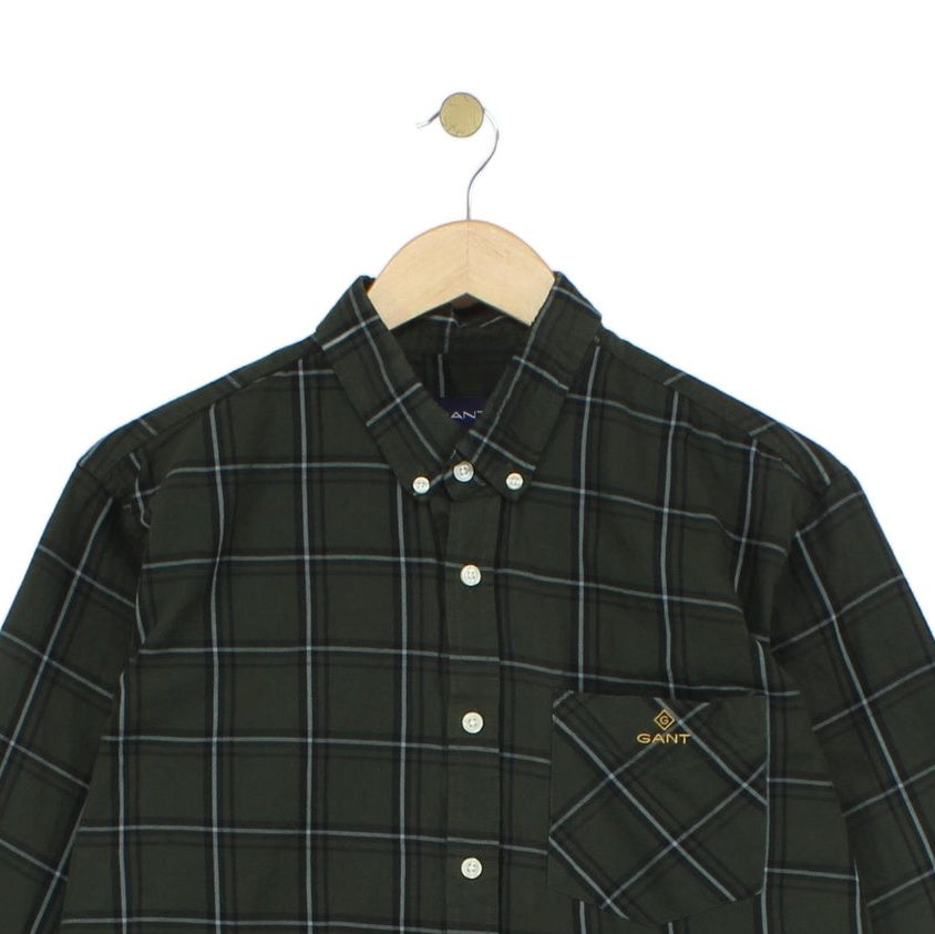 Mens Plaid Shirt Button Up Long Sleeve
