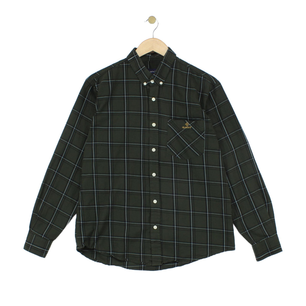 Mens Plaid Shirt Button Up Long Sleeve