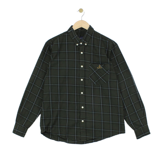 Mens Plaid Shirt Button Up Long Sleeve