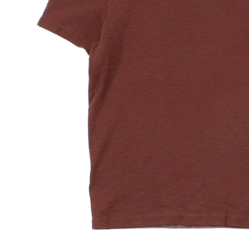 Mens Ribbed T-Shirt Logo Short Sleeve Stretch