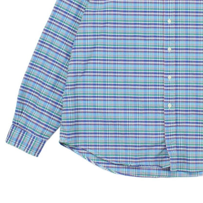Mens Plaid Shirt Long Sleeve Button Up