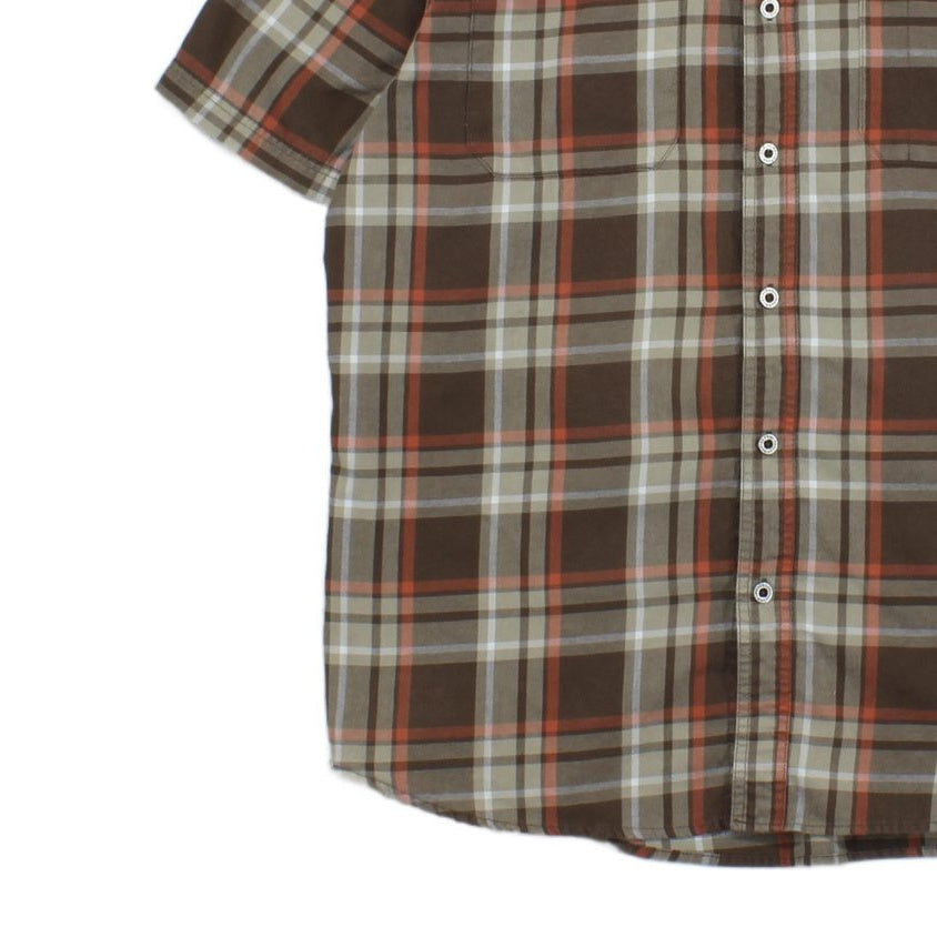 Mens Check Shirt  Short Sleeve