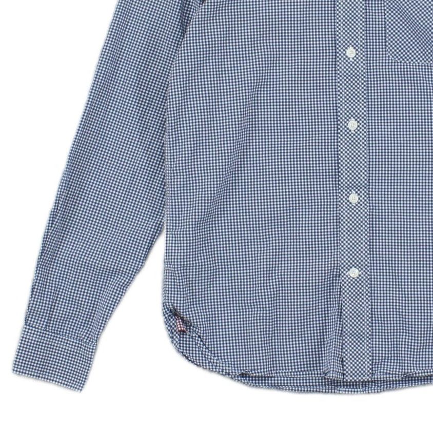 Mens Shirt Gingham Check 80S Casuals