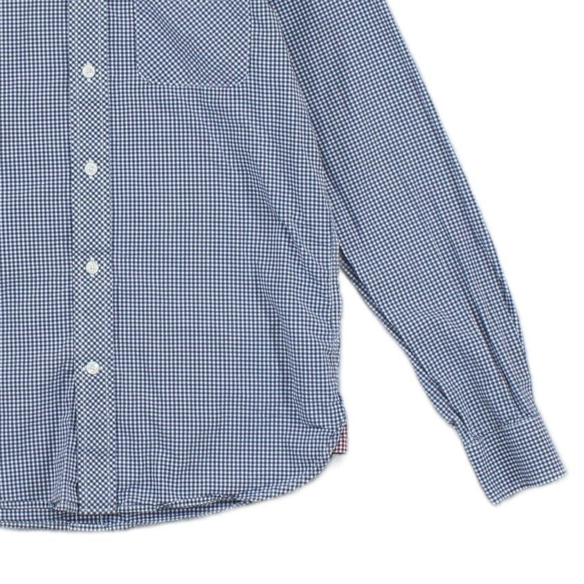 Mens Shirt Gingham Check 80S Casuals