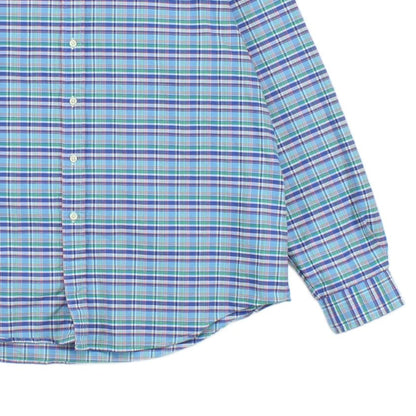 Mens Plaid Shirt Long Sleeve Button Up