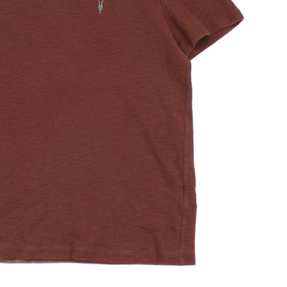 Mens Ribbed T-Shirt Logo Short Sleeve Stretch