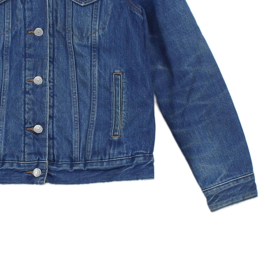 Womens Sherpa Denim Jacket Trucker Lined