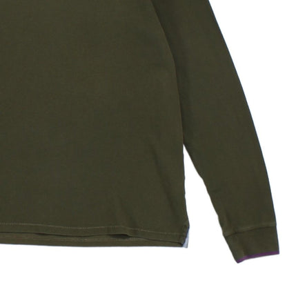 Mens Polo Shirt Long Sleeve Button Logo