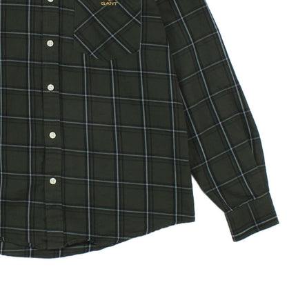 Mens Plaid Shirt Button Up Long Sleeve